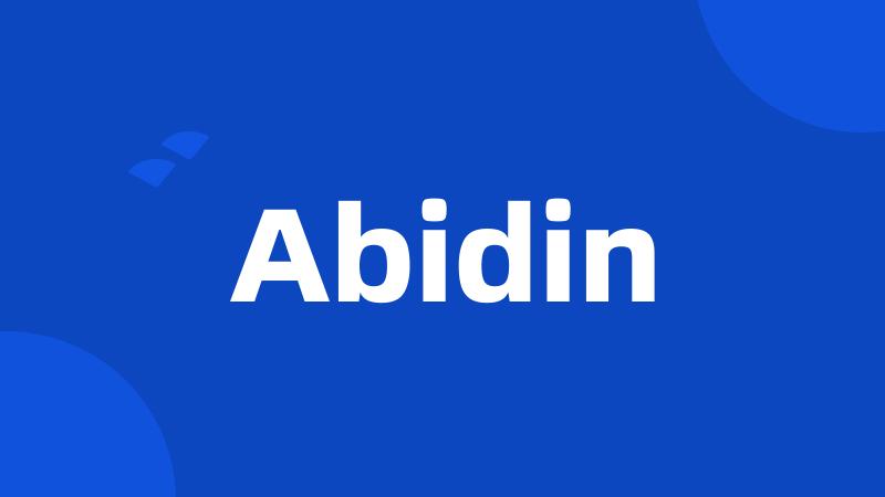 Abidin