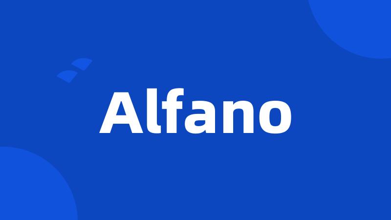 Alfano