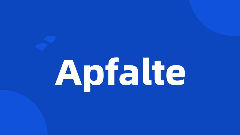 Apfalte