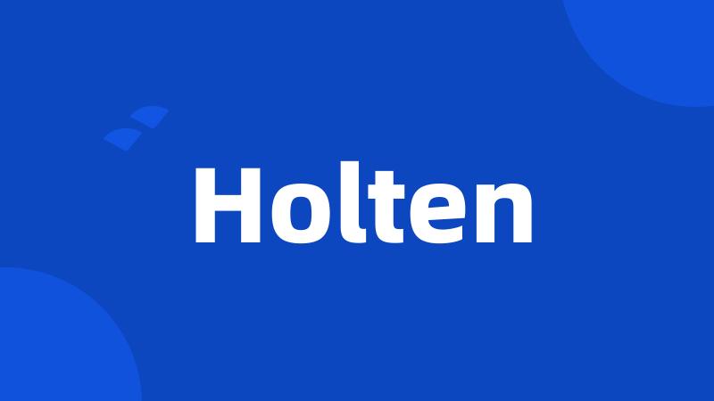 Holten