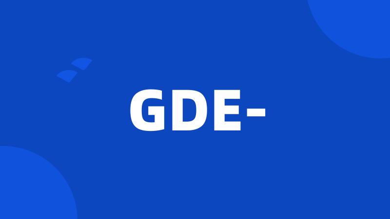 GDE-