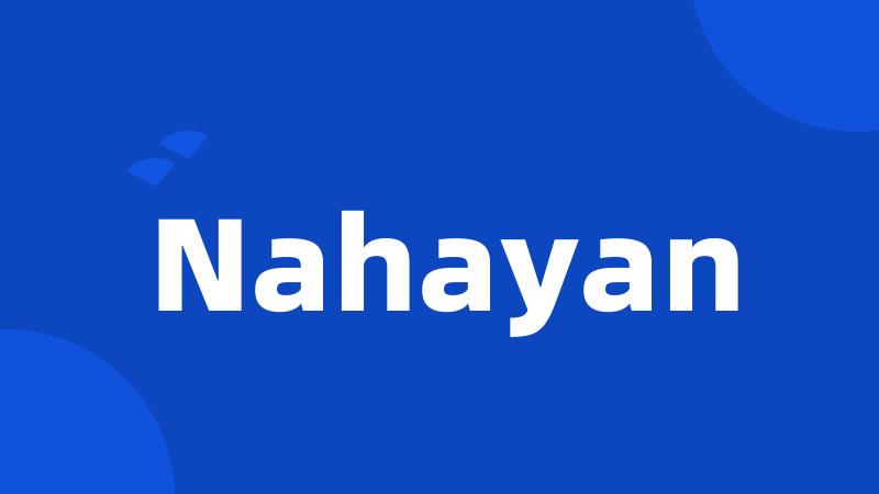 Nahayan