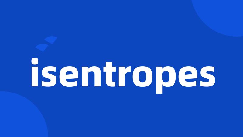 isentropes