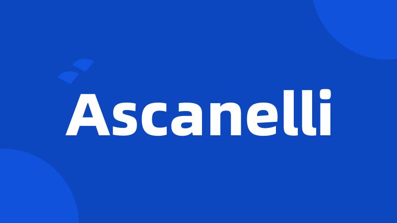 Ascanelli