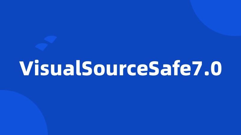 VisualSourceSafe7.0