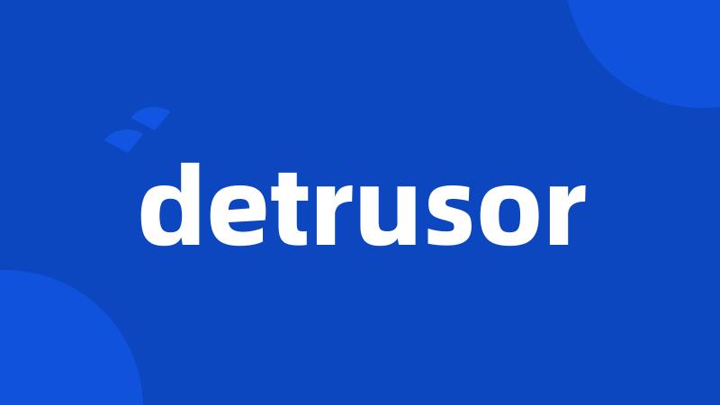 detrusor