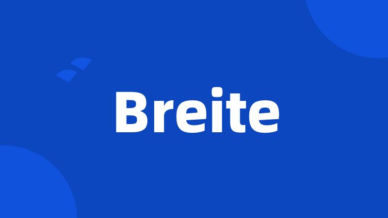 Breite