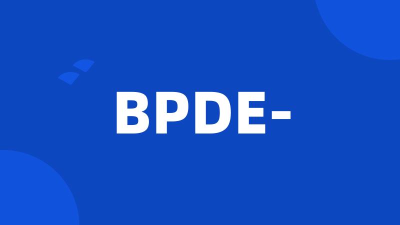 BPDE-