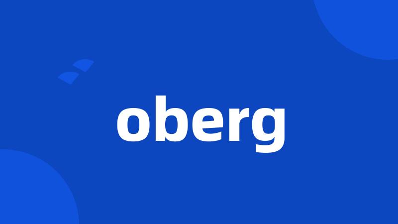 oberg