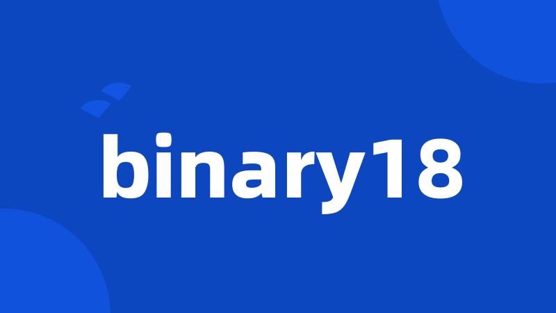 binary18