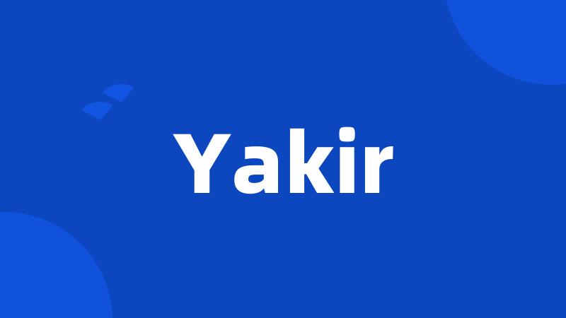 Yakir