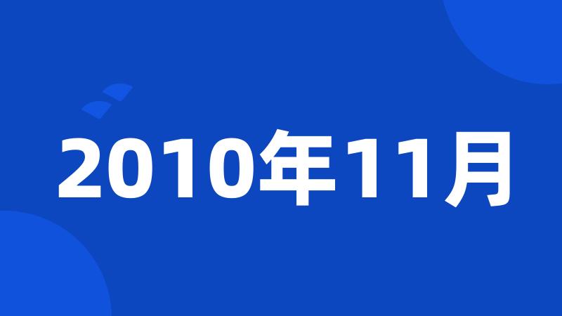 2010年11月