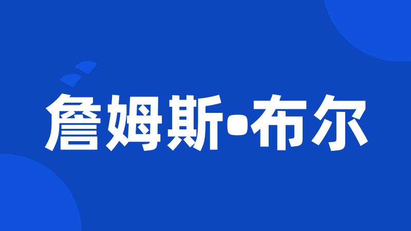 詹姆斯•布尔