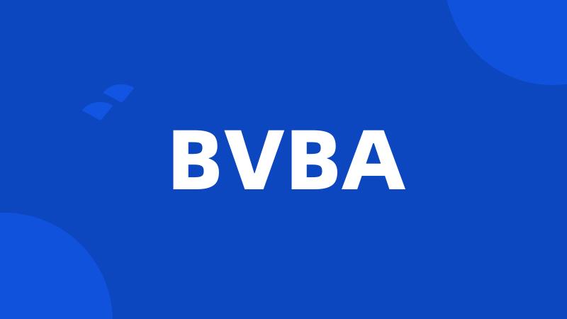 BVBA