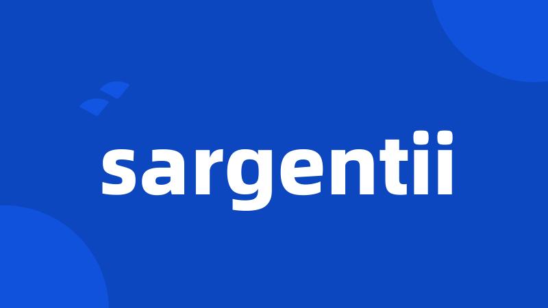 sargentii