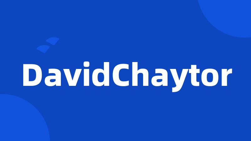 DavidChaytor