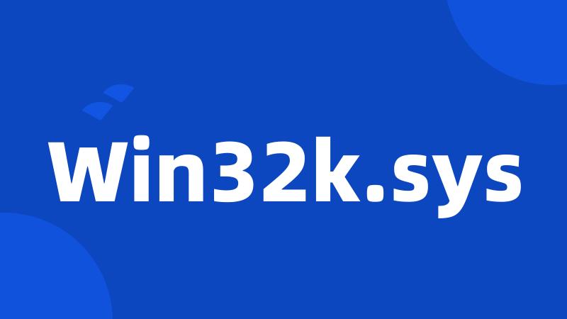 Win32k.sys