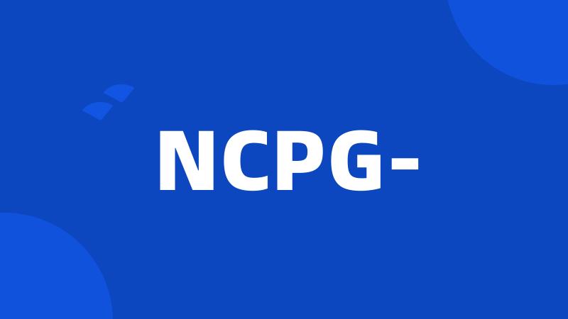 NCPG-