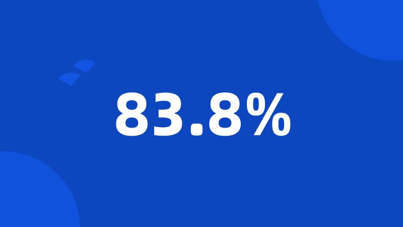 83.8%