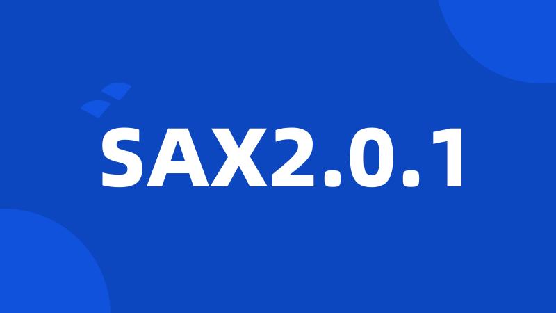 SAX2.0.1