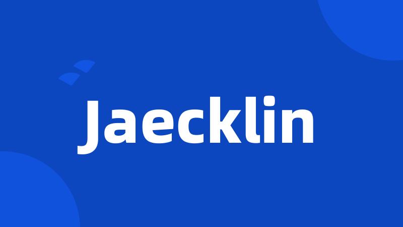 Jaecklin