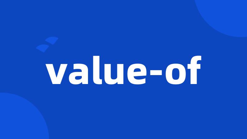 value-of