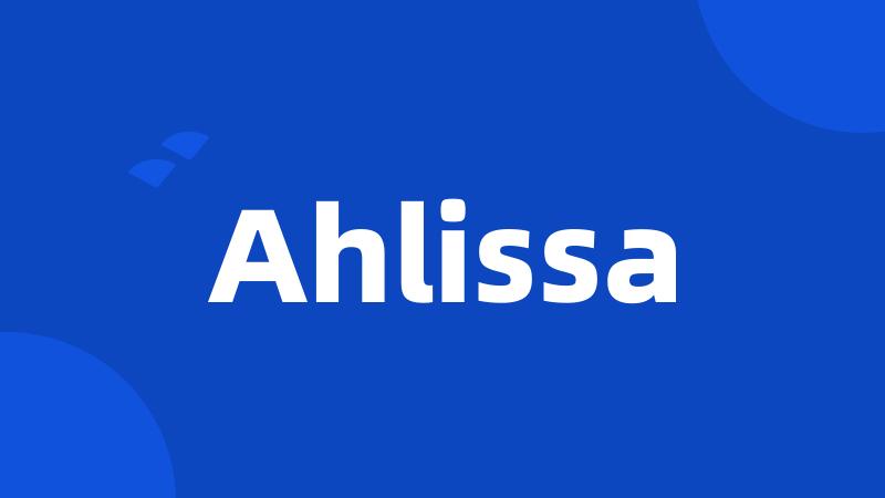 Ahlissa