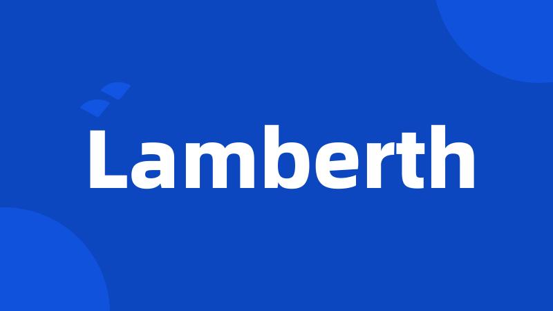 Lamberth