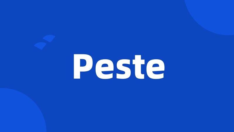 Peste