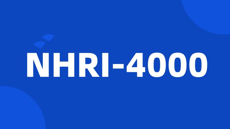 NHRI-4000