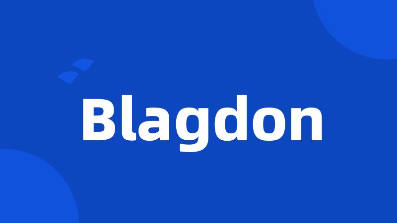 Blagdon