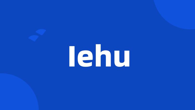 Iehu