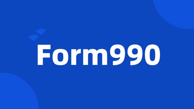 Form990