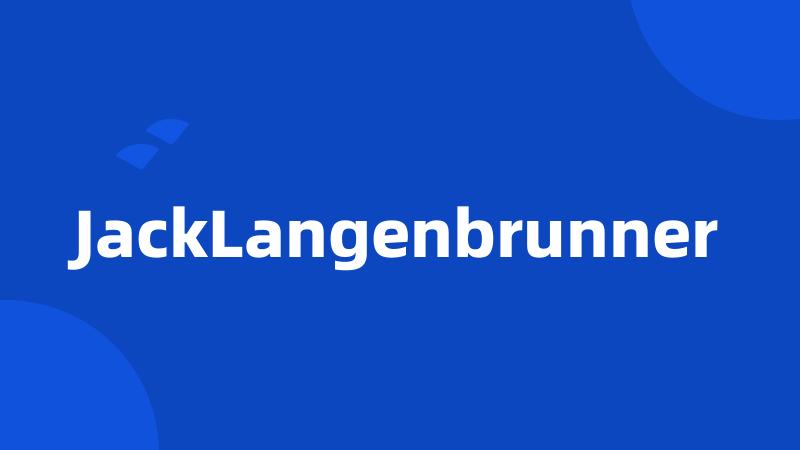 JackLangenbrunner