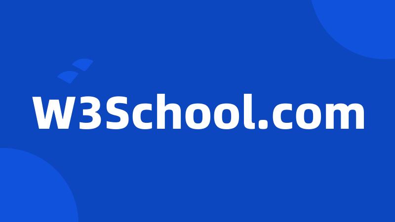 W3School.com