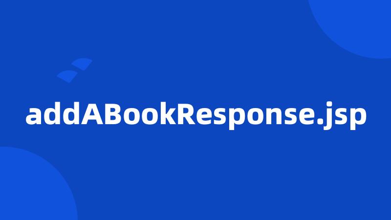 addABookResponse.jsp