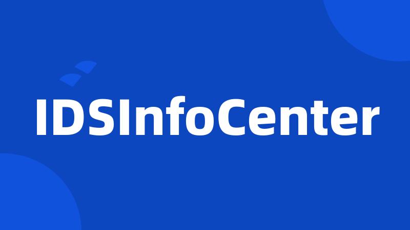 IDSInfoCenter