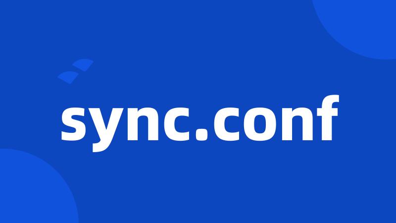 sync.conf