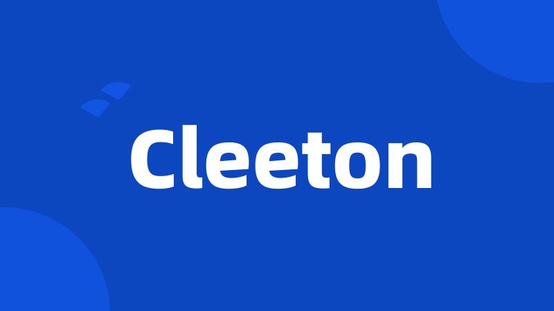 Cleeton