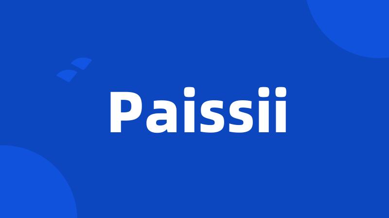 Paissii