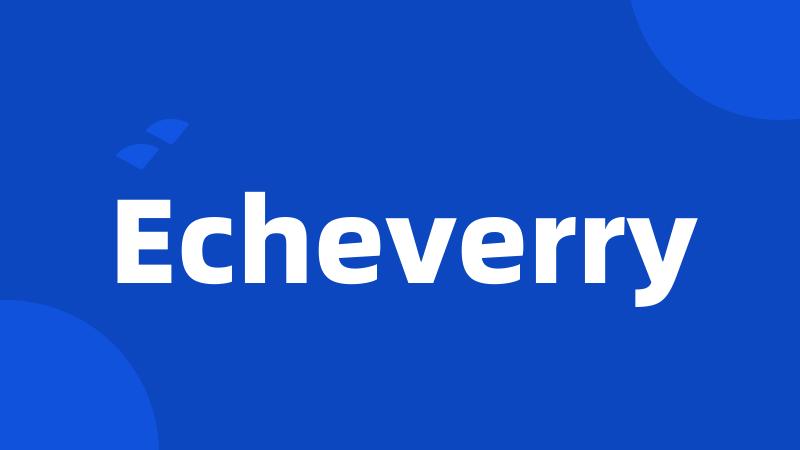 Echeverry