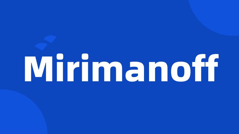 Mirimanoff