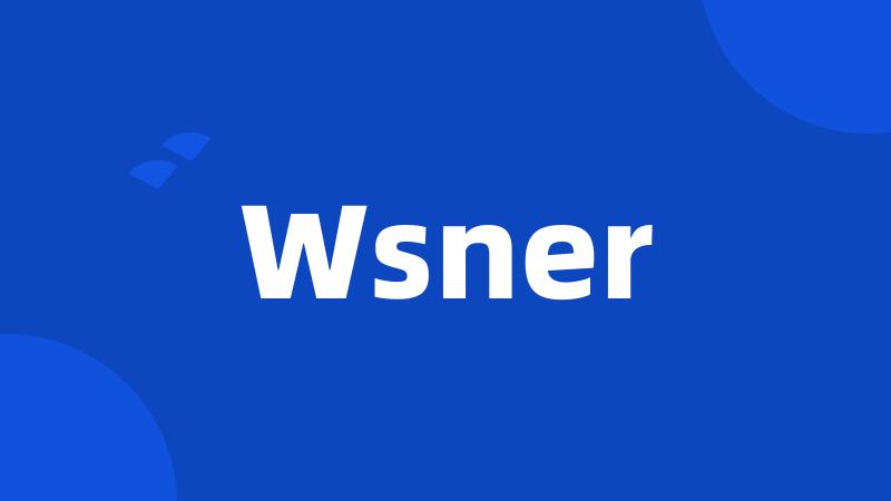 Wsner