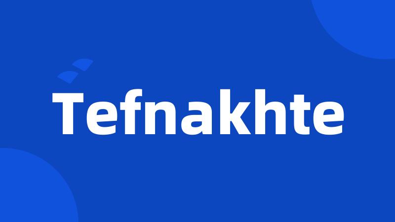 Tefnakhte