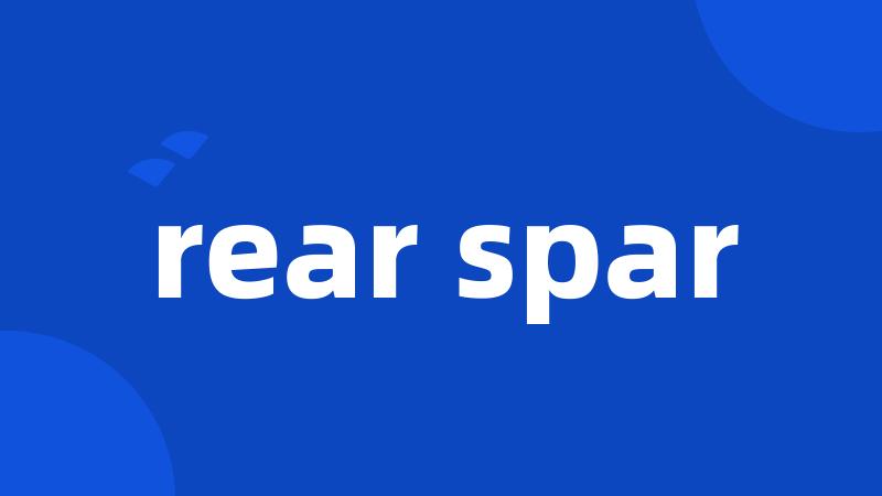 rear spar