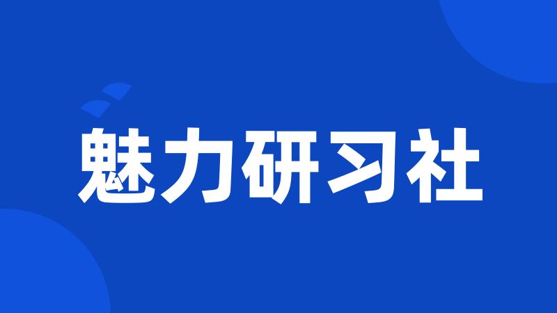 魅力研习社