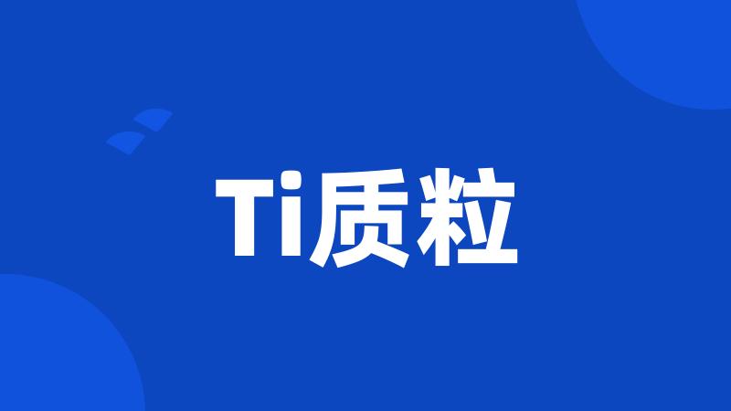 Ti质粒