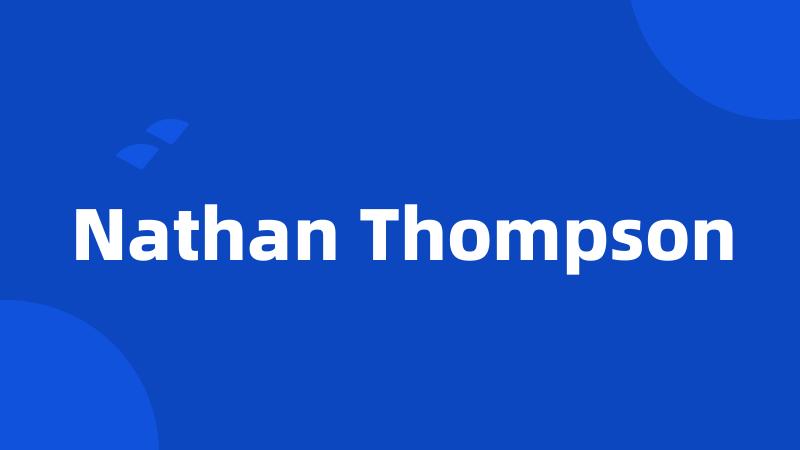 Nathan Thompson