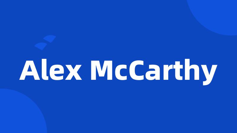 Alex McCarthy