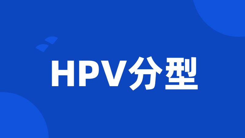 HPV分型